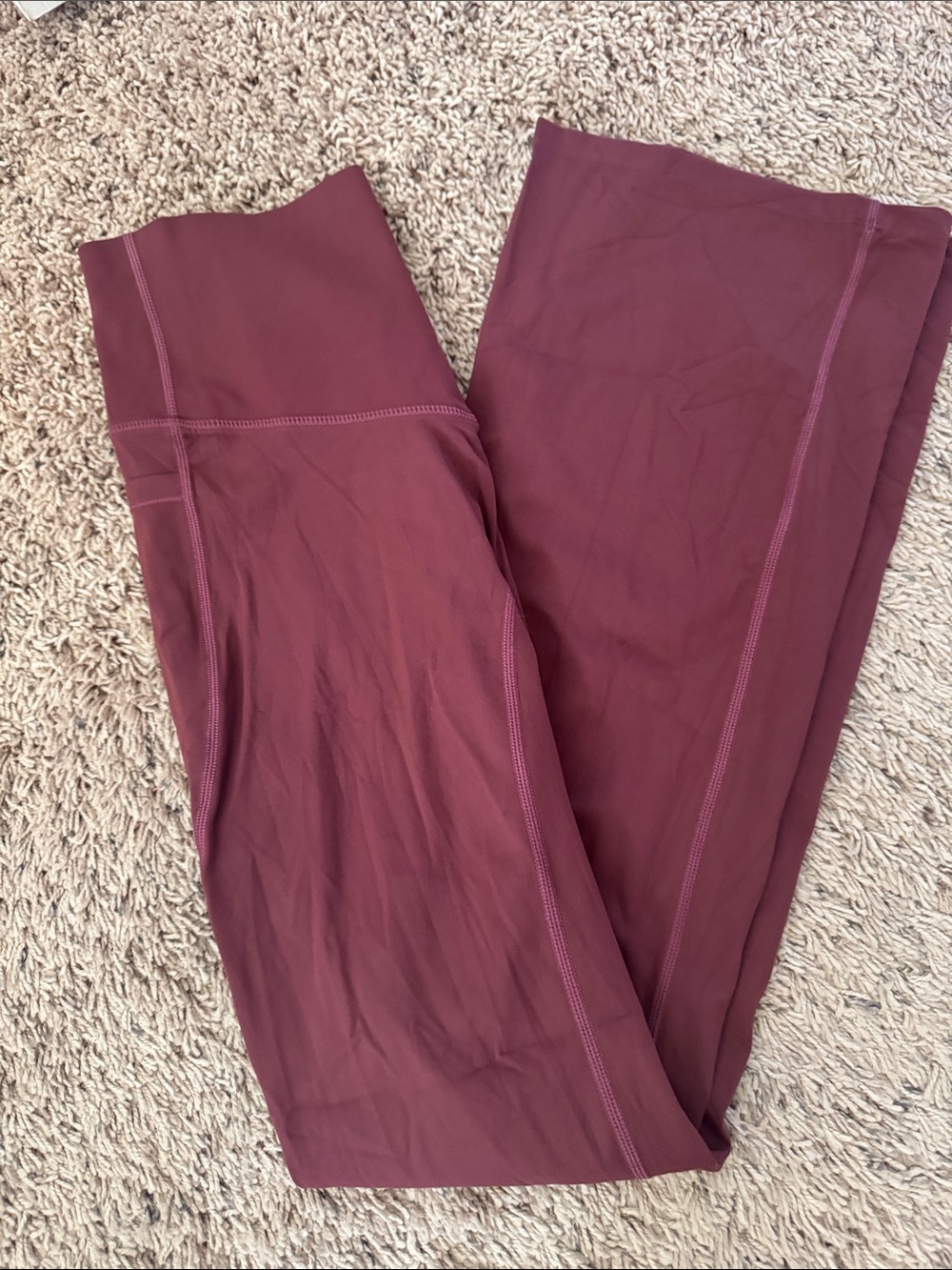 HALARA Burgundy High-Waist Leggings